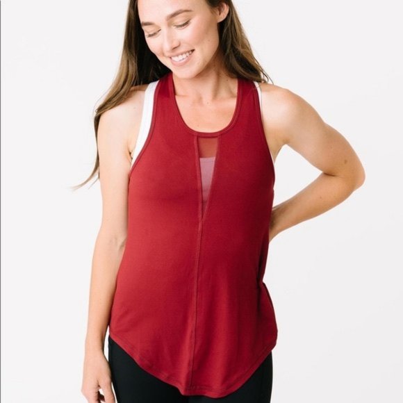 ZYIA Active Effortless Tank Top Cranberry M - Picture 3 of 16